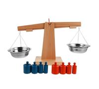ifundom 1 Set Wooden Balance Scale Toy Set For Kids - Educational Math Balance Beam With Pan Scale - STEM Toy For Preschoolers And Toddlers Learning