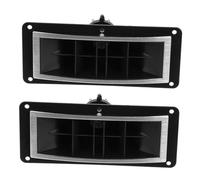 ifundom 10-inch Brushed Plastic Speaker Horn Tweeter with LED Light, 2pcs Stage Audio Replacement Horn for Live Sound Systems, Black 198x82mm, Speaker Accessory for Monitors and Subwoofers