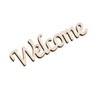 ifundom 10 Pcs Wooden Welcome Wall Sign Plaques for Home Decor, Smooth to Touch, Safe Use, for Wedding and Birthday Decorations
