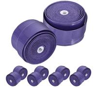 ifundom 10 Rolls PU Racket Grip Tape 110cm Roll for Tennis and Badminton | Purple Anti Slipping Wrap, Moisture Absorbing Handle Cover, for Athletes Who Sweat Easily
