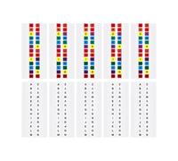 ifundom 10 Sheets Sticky Page Marker Tabs with English Letters, Assorted Colour Pet Alphabet Index Tabs, Easy to Use and Carry, Exquisitely Crafted for Reading and Work