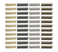 ifundom 100 Pcs Metal Shoelace Tips Aglets Set, 4 Colors Round 4-Hole DIY Shoe Lace Ends for Repair and Replacement, Smooth Shaped Aglet Tips for Shoelaces, Suitable for Shoes and Hoodies