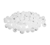 ifundom 100 Pcs White PP Table Tennis Balls with Numbers Printed Pong Balls for Game Party Decoration Raffle Draw Bingo Entertainment and Group Activities