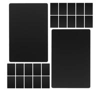 ifundom 100pcs Black Matte Aluminum Alloy Metal Business Cards Blank Metal Name Cards Laser Engraving Suitable for Office Use