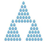 ifundom 100pcs Blue 18x25mm Peacock Resin Rhinestones Water Drop Flatback Handmade Scrapbook Bird Eye Beads for DIY Clothes Accessories Wedding Dress Embellishment