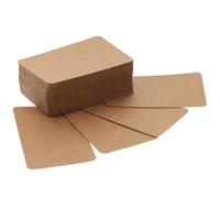 ifundom 100pcs DIY Blank Cards Double-Sided Coated Paper Smooth Writing Surface Classic Design Portable Word Cards for Readers and Writers