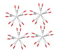 ifundom 100pcs Metal Bird Cage Door Lock Clamps Nonslip Safety Clips for Parrots Parakeets Small Animals Anti-escape Cage Security Locks