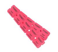 ifundom 100pcs Red Raffle Tickets Admission Labels for Events Parties Fundraisers School Drawings and Easy to Use Lottery Vouchers