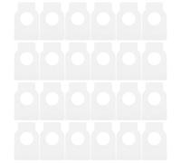 ifundom 100pcs Reusable Double Side Blank Wine Bottle Tags Lightweight Waterproof PVC Labels for Cellar and Store Organisation