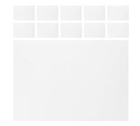ifundom 100pcs White Foam Printing Plates A4 Size for DIY Crafts and Classroom Activities Versatile Foam Craft Boards Fine Motor Skills for Creative Stamp Projects