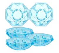 ifundom 10mm Fit Guitar Footswitch Topper Fluorescent Guitar Effect Cap 5pcs Plastic Foot Nail Cap for Pedal