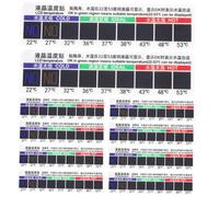 ifundom 10Pcs Adhesive Thermometer Strips for Water Cups Reusable Body Temperature Gauge with Premium Temperature Chip Plastic Material for Nasal Wash