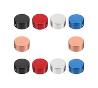 ifundom 10pcs Aluminum Guitar Pedal Button Covers Sturdy Protective Caps for Guitar Effect Footswitch and Pedal Sturdy Musical Instrument Accessories for Effect Protection
