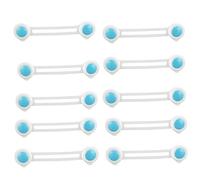 ifundom 10pcs Boy Girl Safety Cabinet Locks Hard Plastic Smile Face Design Easy to Stick and Use