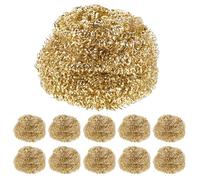 ifundom 10pcs Brass Tip Cleaner Wire Balls for Soldering Iron Tip, Reduce Oxide Accumulation, Enable Clean Precise Soldering, Lightweight 20g Cleaning Tool for Electronics Repair