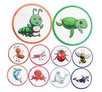 ifundom 10pcs Color-Changing Potty Training Stickers for Boys and Interactive Toilet Aim Stickers with Cartoon Animals Motivational Reward Tool for Urinal Trainer Safe and Fun Toilet