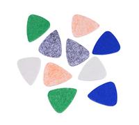 ifundom 10pcs Colorful Felt Guitar Picks Soft Non- Plectrums for Ukulele Guitar Mellow Sound Each