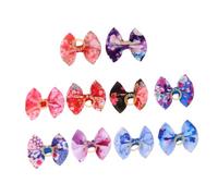 ifundom 10pcs Dog Bowknot Hairbands Elastic Hair Ties for Pets Soft Durable Bow Hair Accessories for Topknot Headwear Set for Dogs and Puppies