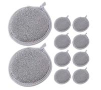 ifundom 10pcs Double-Sided Silver Wire Stainless Steel Scrubber Sponges Kitchen Non-Scratch Dish Cleaning Pads Multipurpose Scrubbers for Pots, Pans, and Bathroom Use