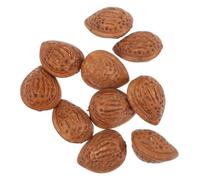 ifundom 10pcs Fake Almonds Props Realistic Appearance, Plastic Material Decorative Nuts Models, Safe to Handle for Photography and Playroom Use, Lifelike Almonds Decoration