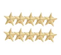 ifundom 10pcs Golden Five-Pointed Star Metal Zinc Alloy Star Shape Pins for Clothes and Hats Decorative Soldier Lapel Pins Suitable for Independence Day and Accessories