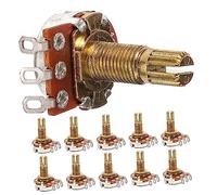 ifundom 10pcs Guitar Potentiometer Replacement Audio Pot for Volume Control Compact Design Precision Production for Electric Guitars and Bass for Musicians