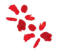 ifundom 10pcs Halloween Fake Severed Body Part Props Realistic Tpr Soft Rubber Hearts Brains Hands Feet for Scary Trick Decoration Indoor Outdoor Festival
