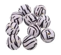 ifundom 10pcs Interactive Leopard Print Cat Throw for Dogs and Cats, Lightweight Knitted Fabric Ball Enhancing Exercise Routines, for Outdoor the Go Play
