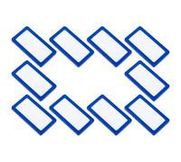 ifundom 10pcs Magnetic Label Holders Sign Holder File Labels Plastic Easy Paper Insert Attach to Magnetic Surface for Iron Lockers and Whiteboard