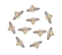 ifundom 10pcs Manicure Decor Nail Charm DIY Manicure Material 3d Bee-shaped Alloy Retro Nail Art Accessories for Stage Performances