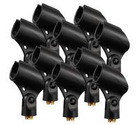 ifundom 10pcs Mic Stand Clips Microphone Holder for Podcasting Streaming Large Easy Installation Wireless Design for Audio Recordings