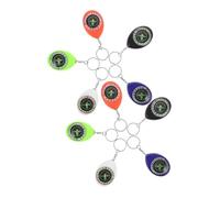 ifundom 10pcs Mini Compass Keychain for Portable Pocket Navigation Pendant in Bright Colors Easy to Carry Outdoor Hiking Camping Party Favors for Exploration and Adventure