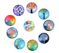 ifundom 10pcs Mm Glass Cabochons for Jewelry Making Supplies with Dome Shape and Unique Style, for Craft DIY and Jewelry Design, for Crocheted Creatures and Home Decoration