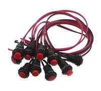 ifundom 10pcs Motorcycle Engine Start Switch - Handlebar Ignition Stop Button With Cable For Scooter Atv Dirt Bike - Replacement Kill Switch For Motorbike Retrofit Diy Modification