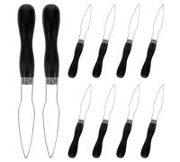 ifundom 10pcs One-Handed Button Attacher Tool Plastic Handle, Black Button Helper for Seniors, Wedding Dress, and Everyday Clothing Fastener Aid