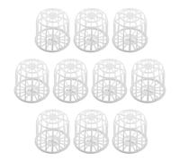 ifundom 10pcs Plastic Bird Nest Box for Finch Breeding Canary Parrot Cage Nesting Accessories Secure and Easy-clean Bird Breeding Box Comfortable Nesting Hut for Healthy Egg Incubation and