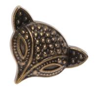 ifundom 10Pcs Pure Copper Snap Button Fasteners Set Retro Animal Head Bronze Wallet Buckle with Base for DIY Craft Accessories and Costume Bag Clasp