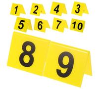 ifundom 10pcs Scene Marker Acrylic Number Markers with Creative Design Sturdy Acrylic Material Easy to Clean View from Direction for Detective Scene Parties and Banquets