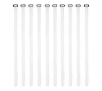 ifundom 10pcs Self-Adhesive Hook and Loop Strap Roll for Soccer Goal Net Tie, Nylon and Polyester Material, Strong and Sturdy, for Securing Loose Or Extra-Long Cords