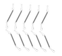 ifundom 10pcs Stainless Steel Spring Fasteners Heavy Duty Secure Clips for Small Animal Wire Cages Rabbit Hamster Guinea Pig Water Bottle Holders and Stable