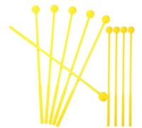 ifundom 10pcs Yellow Percussion Instrument Mallets for Kids, Kid Drumsticks Set for Orff Instruments, Xylophone and Marimba, Child Musical Accessory for Early Music Learning and Play