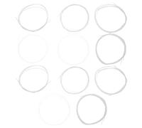 ifundom 11pcs Silver-plated Nylon Strings for Turkish Arabic Ouds Set Alloy Rust Coating Balanced Tension for Warm Tone Oud Replacement Strings