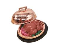 ifundom 12 Scale Mini Turkey Model Dollhouse Accessory, Miniature Christmas Kitchen Table Decor for Play House, Realistic Mini Chicken Ornament for Holiday Scene