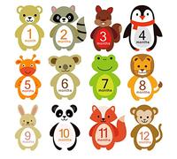 ifundom 12 Sheets Panda Milestone Stickers Newborn Infant Belly Photo Props Cute Stickers Aesthetic for Baby's Monthly Milestone