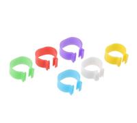 ifundom 120pcs Chick Identification Rings Poultry Foot Rings Pp Material Smooth Surface Assorted Color Separating Breeds for Poultry Operations Management Random Color