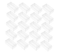 ifundom 120pcs Transparent Mini Toy Car Display Boxes Storage for Organizing Protecting Collectibles for Home Office Use