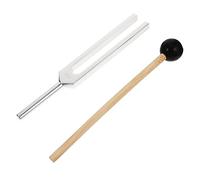 ifundom 128hz Healing Device Tuning Forks Set, Aluminium Alloy Music Tuning Fork with Hammer and Cleaning Cloth, for Meridian Tracking, Chakras, Meditation and Yoga