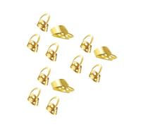 ifundom 12pcs Adjustable Thumbpick Plectrum for Banjo and Guitar Stainless Steel Metal Pick Essential Guitar Supplies Parts for Stringed Instrument Use