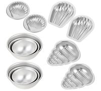 ifundom 12pcs Aluminium Alloy Bath Salt Ball Molds Round Soap Making Mold DIY Multi-Function for Handmade Bath and Massage Bars