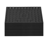ifundom 12pcs Black Plastic Building Block Military Fence with Simple and Elegant Appearance, Aesthetic Design for Walls and War Scenes, Skill Development